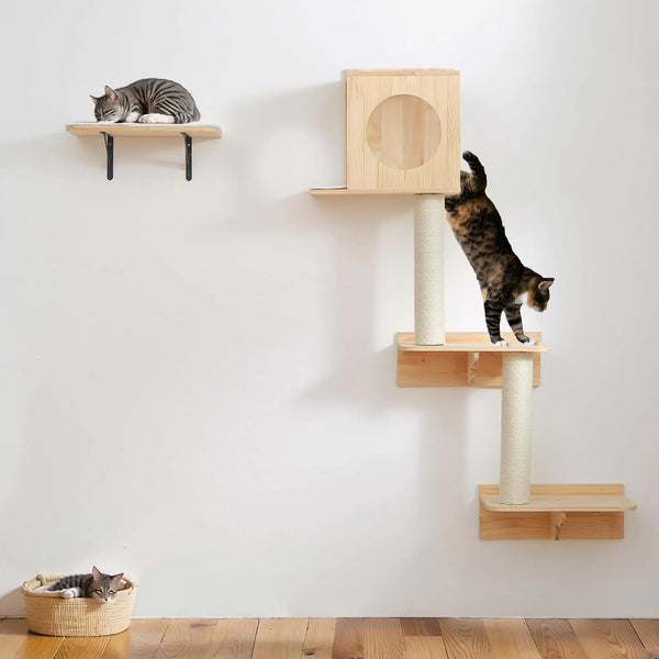 Wall Mounted Cat Tree Furniture Shelves