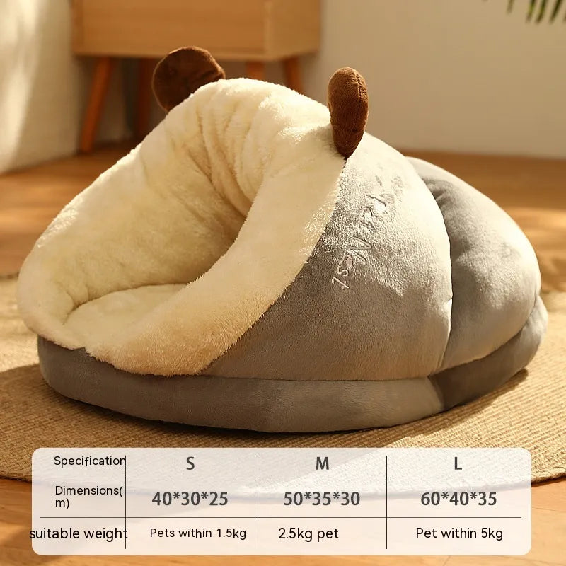 Small Pet Bed Winter Nest