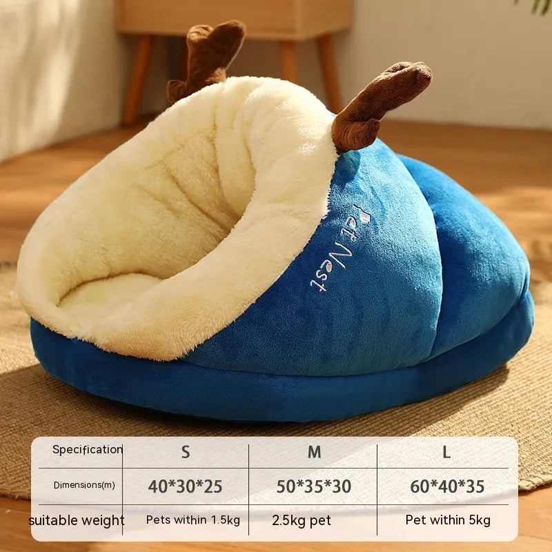 Small Pet Bed Winter Nest